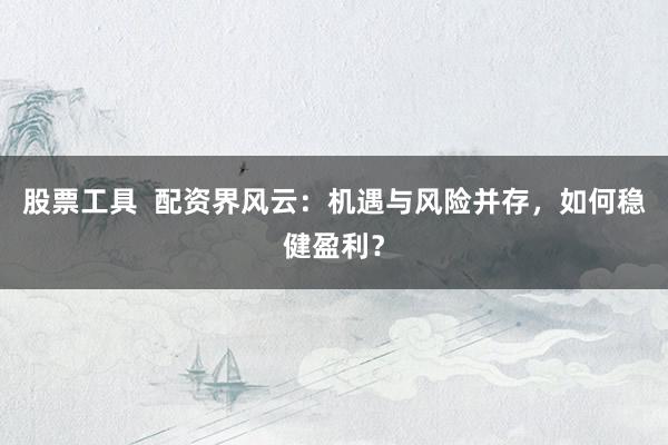 股票工具  配资界风云：机遇与风险并存，如何稳健盈利？