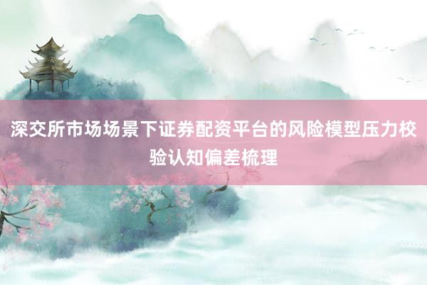 深交所市场场景下证券配资平台的风险模型压力校验认知偏差梳理