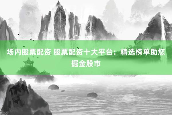 场内股票配资 股票配资十大平台：精选榜单助您掘金股市